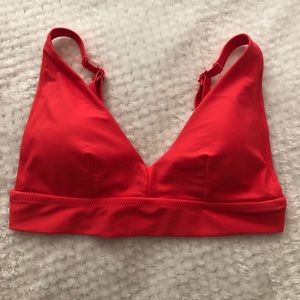 Aerie longline V scoop bikini top